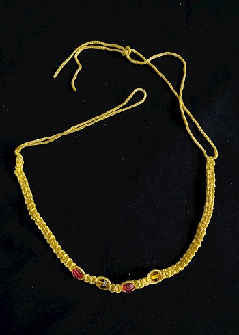 American vintage Altın Renkli Bohem Kolye - Görsel 2