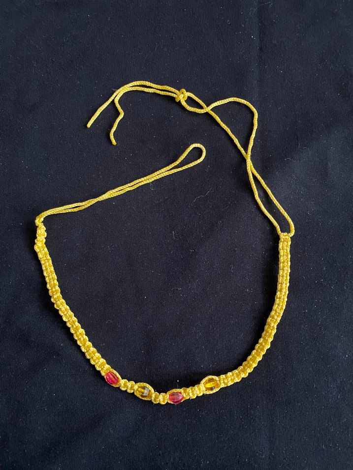 American vintage Altın Renkli Bohem Kolye - Görsel 3