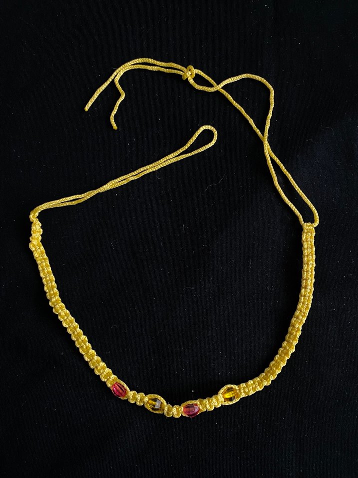 American vintage Altın Renkli Bohem Kolye - Görsel 2