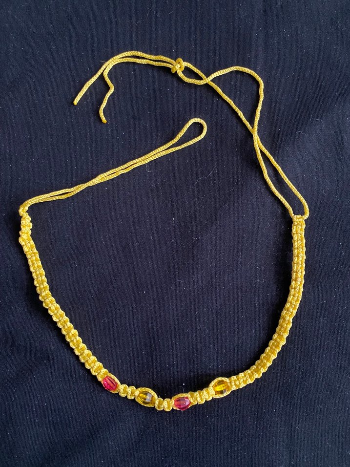 American vintage Altın Renkli Bohem Kolye - Görsel 4