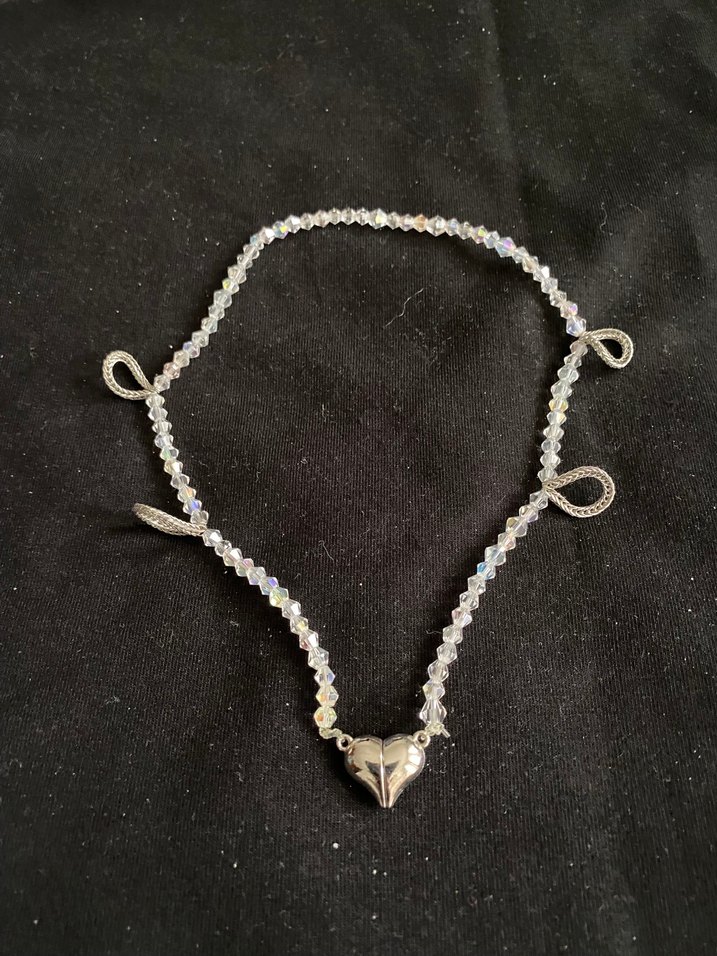 Swarovski taşlı tasarım kolye - Görsel 5