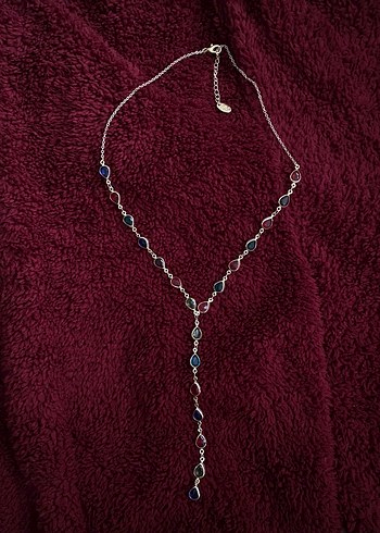 Uzun Zincirli Çok Renkli Bohem Kadın Kolyesi - Görsel 3