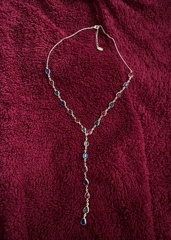 Uzun Zincirli Çok Renkli Bohem Kadın Kolyesi - Görsel 2