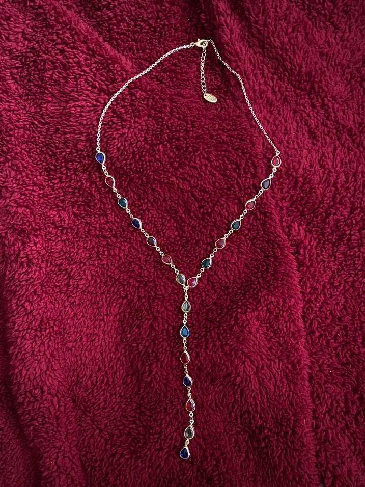 Uzun Zincirli Çok Renkli Bohem Kadın Kolyesi - Görsel 4