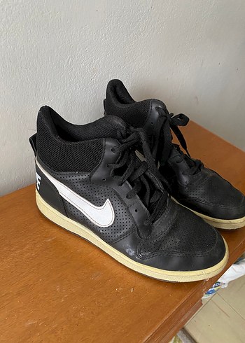 Nıke Siyah Dolgu Topuklu Bağcıklı Spor Ayakkabı - Görsel 6