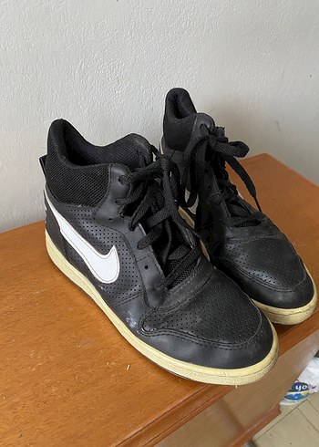 Nıke Siyah Dolgu Topuklu Bağcıklı Spor Ayakkabı - Görsel 7