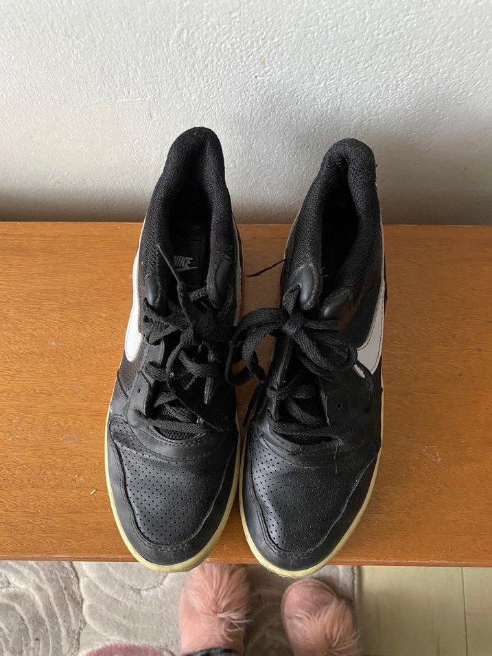 Nıke Siyah Dolgu Topuklu Bağcıklı Spor Ayakkabı - Görsel 3