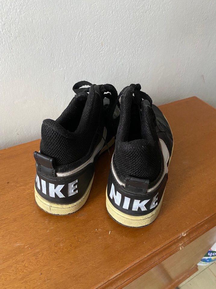 Nıke Siyah Dolgu Topuklu Bağcıklı Spor Ayakkabı - Görsel 4