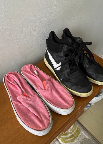 Pembe Kadın Spor Ayakkabı Velcro Detaylı - Görsel 4