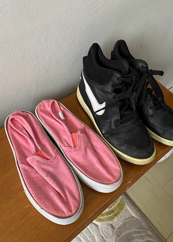 Pembe Kadın Spor Ayakkabı Velcro Detaylı - Görsel 5