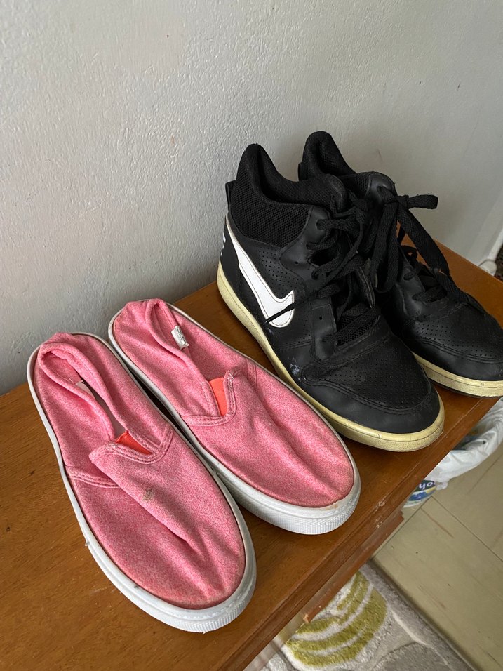 Pembe Kadın Spor Ayakkabı Velcro Detaylı - Görsel 4