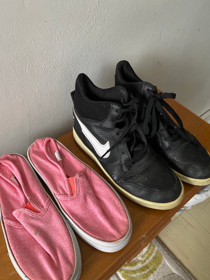 Pembe Kadın Spor Ayakkabı Velcro Detaylı - Görsel 2