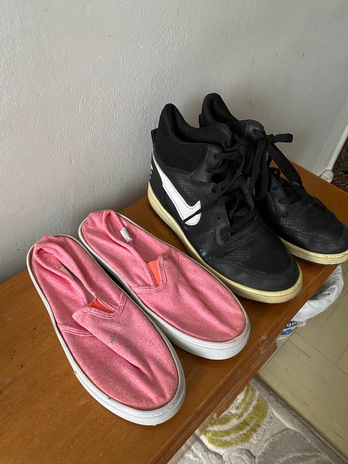 Pembe Kadın Spor Ayakkabı Velcro Detaylı - Görsel 3