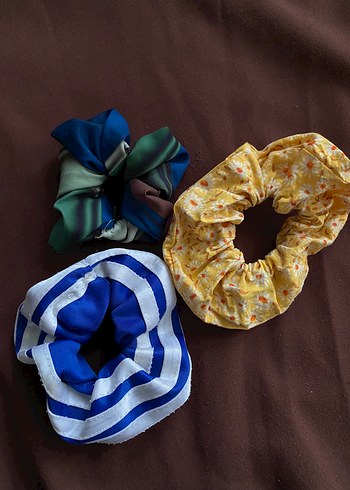 3lü Renkli Elastik Kadın Saç Tokaları - Görsel 5