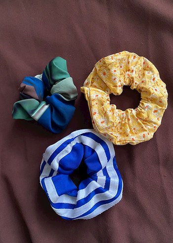 3lü Renkli Elastik Kadın Saç Tokaları - Görsel 2