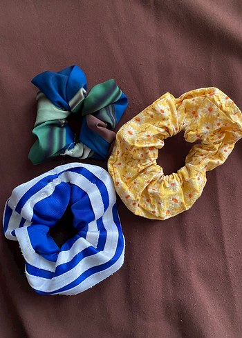 3lü Renkli Elastik Kadın Saç Tokaları - Görsel 6