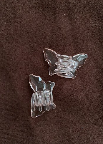 Şeffaf Kelebek Modeli Saç Tokası - Görsel 2