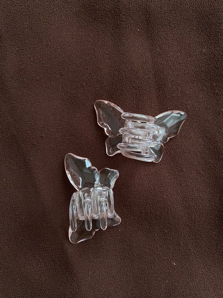 Şeffaf Kelebek Modeli Saç Tokası - Görsel 2