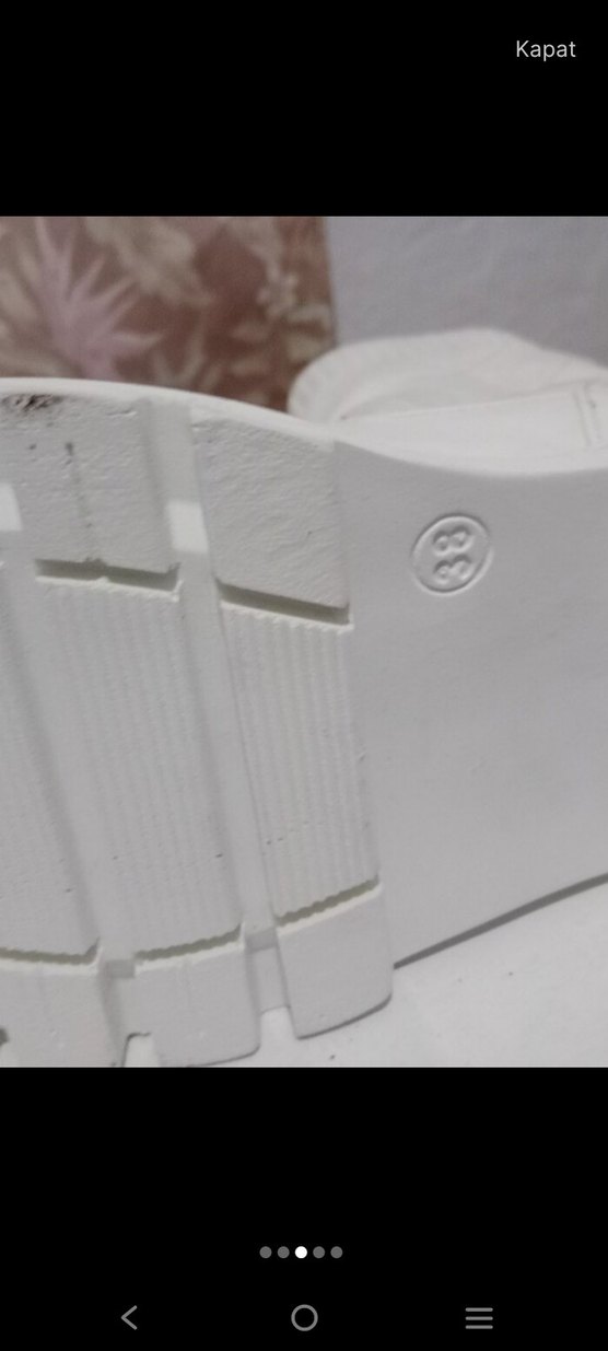 Beyaz Platform Topuklu Kadın Bot - Görsel 3