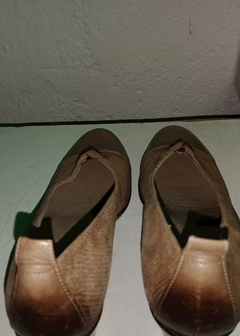 Bej Dolgu Topuklu Yılan Desenli Klasik Kadın Ayakkabı - Görsel 3