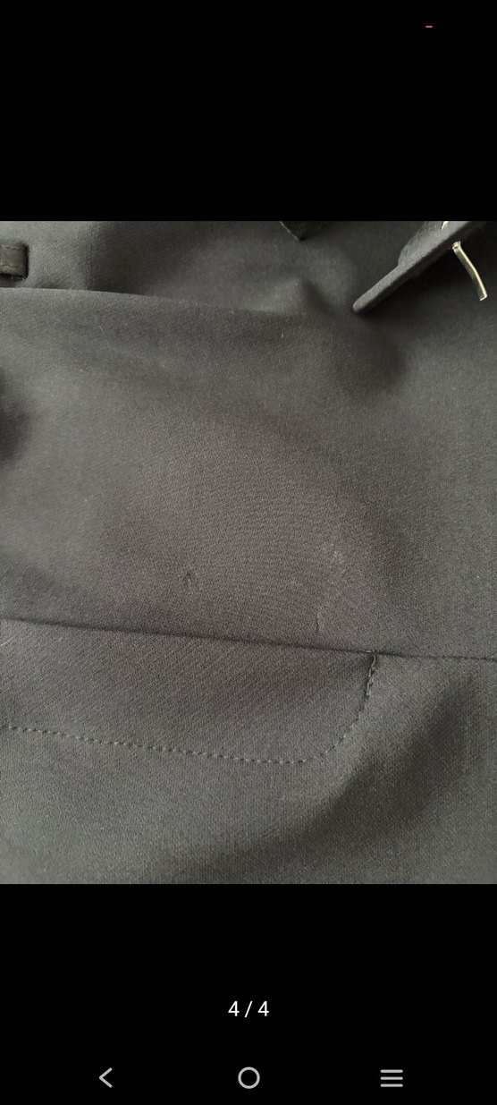 Kemerli Siyah Kadın Kumaş Pantolon - Görsel 3