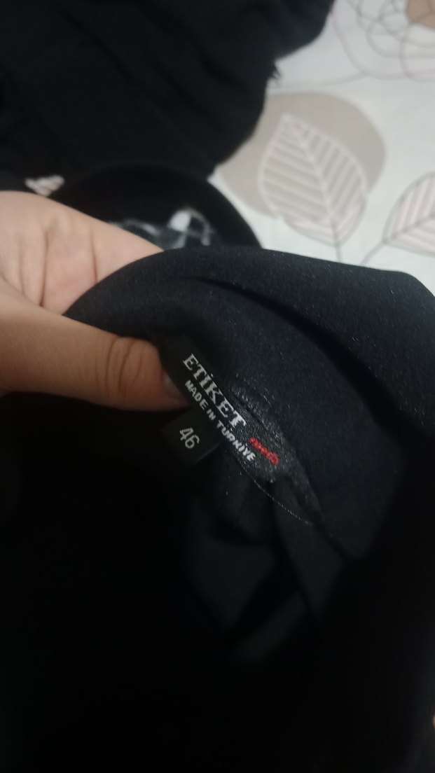 Kemerli Siyah Kadın Kumaş Pantolon - Görsel 5