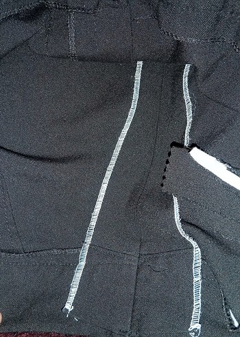 Kadın Siyah Kemerli Kumaş Pantolon - Görsel 4