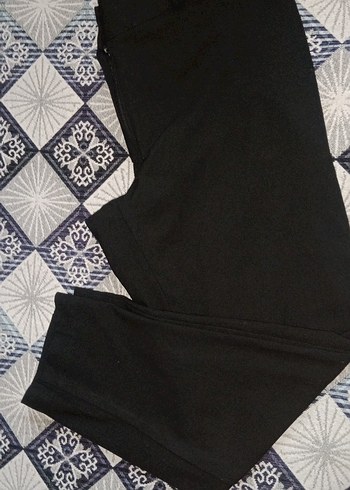 Kadın Siyah Kemerli Kumaş Pantolon - Görsel 5