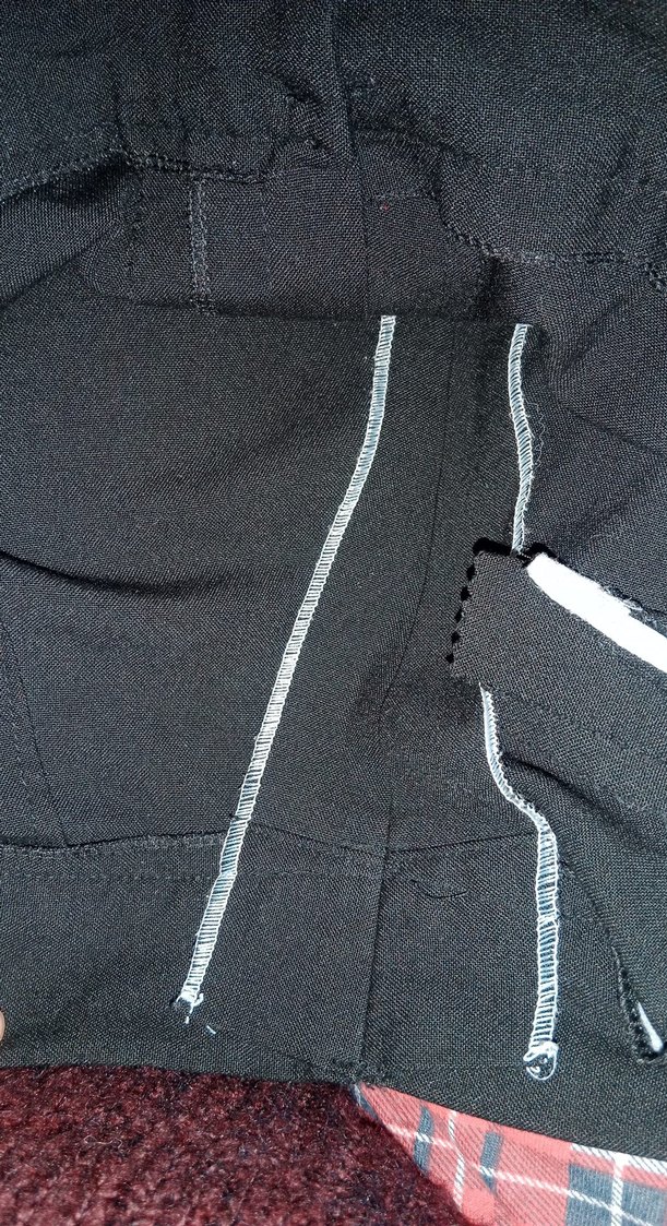 Kadın Siyah Kemerli Kumaş Pantolon - Görsel 4