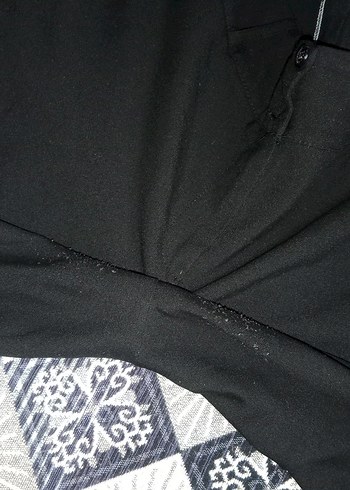 Kadın Siyah Kemerli Kumaş Pantolon - Görsel 4