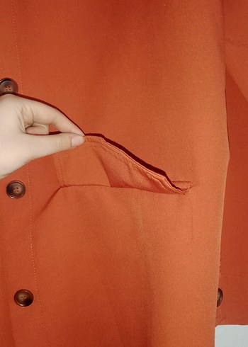 Turuncu gömlek - Görsel 2