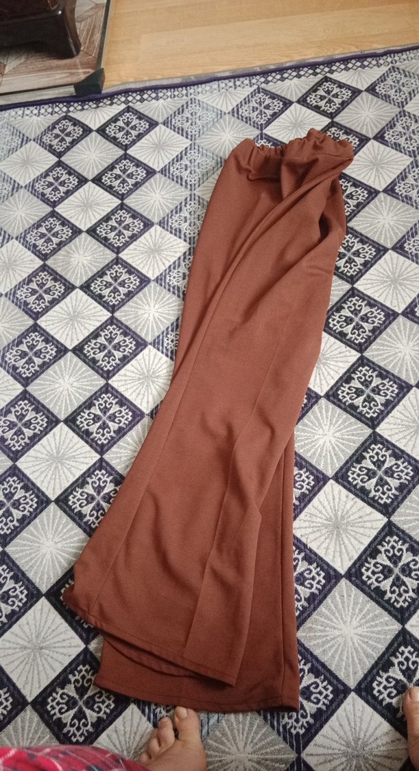 Kahverengi Uzun Kollu Hemşirelik Sabahlığı - Görsel 3