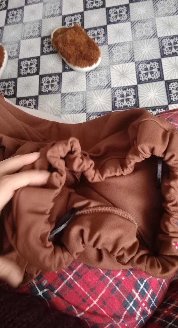 Kahverengi Uzun Kollu Hemşirelik Sabahlığı - Görsel 4