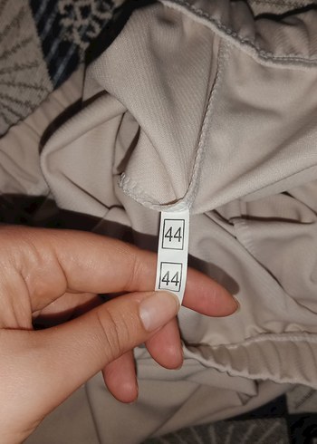 Bej Kadın Uzun Kumaş Pantolon - Görsel 3