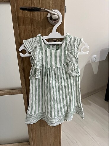 Ebebek 1 yaş kız bebek elbise yeşil