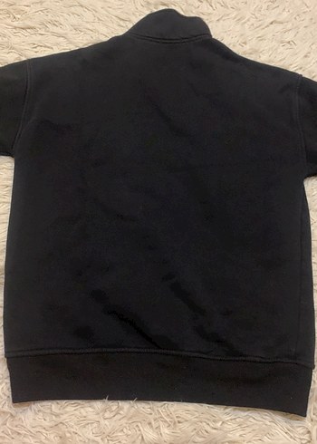 Siyah Yarım Fermuarlı Sweatshirt - Görsel 3