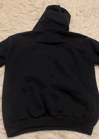 Siyah Kapüşonlu Sweatshirt - Görsel 2