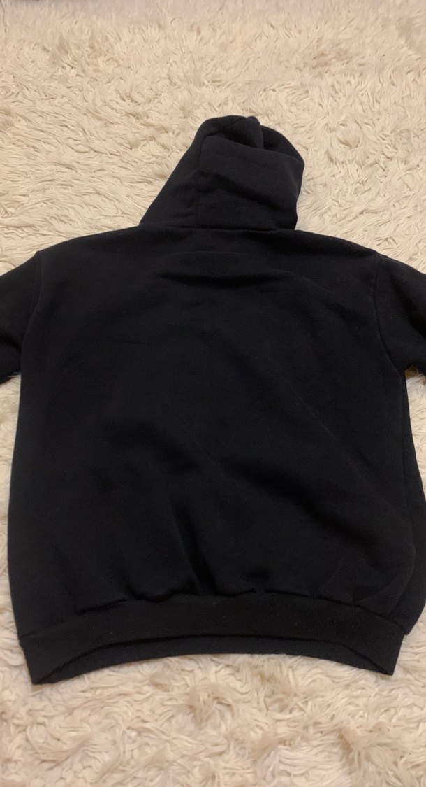 Siyah Kapüşonlu Sweatshirt - Görsel 2