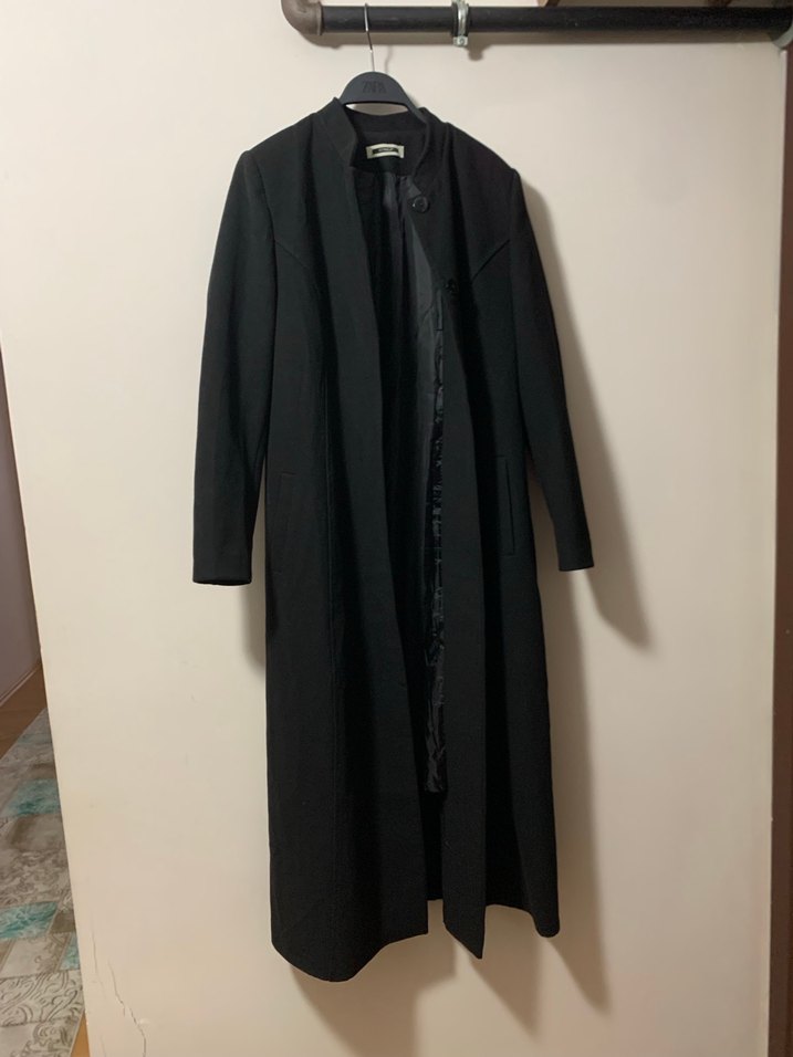 Kadın uzun kaşe kaban - Görsel 2