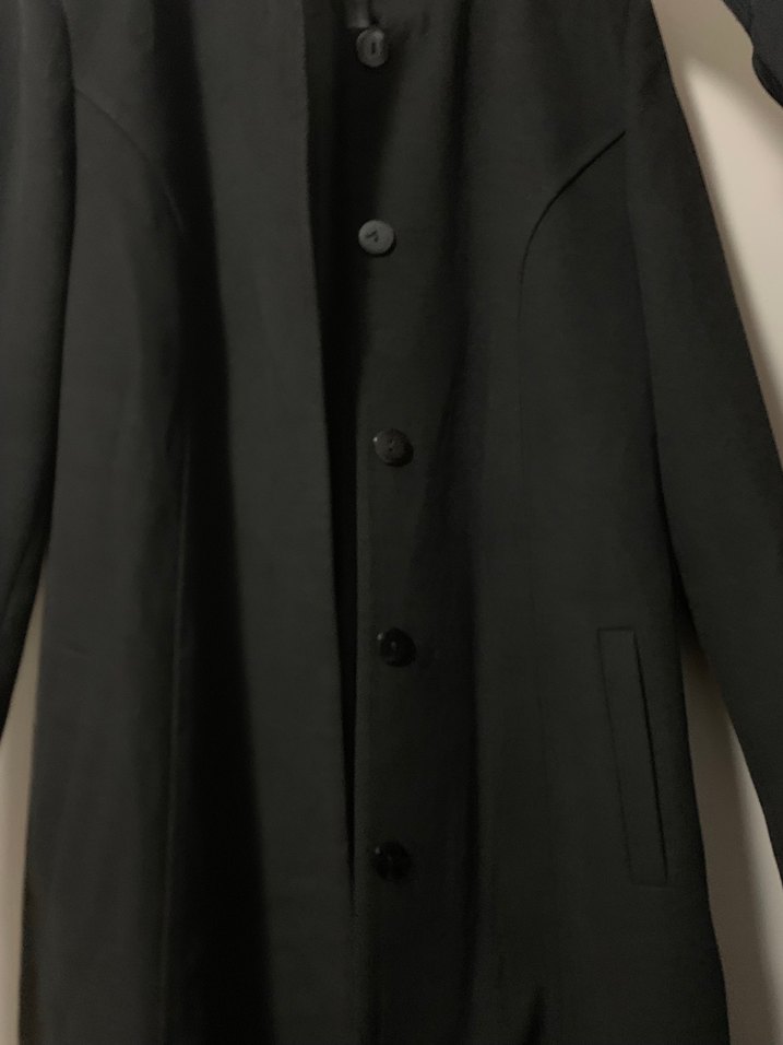 Kadın uzun kaşe kaban - Görsel 3