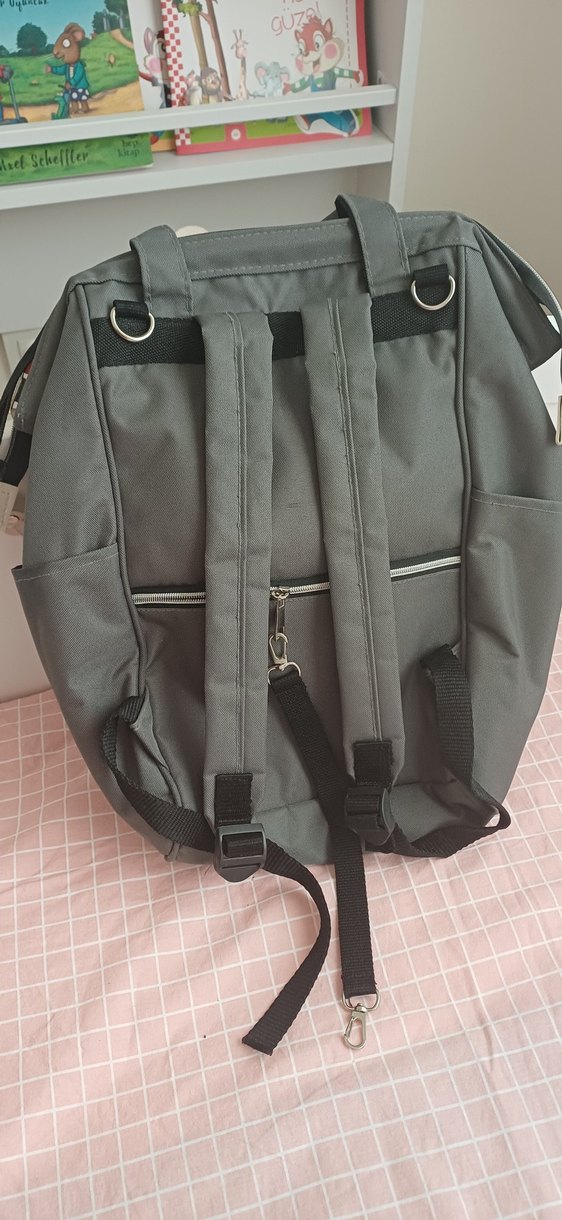 BagMori Gri Anne Bebek Çantası - Görsel 2