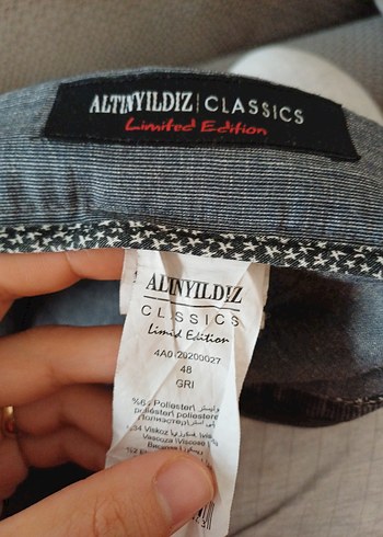 Altınyıldız 48 Gri Regular Fit Pilili Erkek Pantolon - Görsel 4