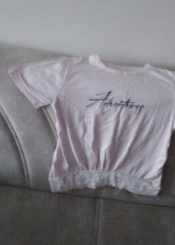 Pembe Baskılı Kız Tişörtü - Görsel 2