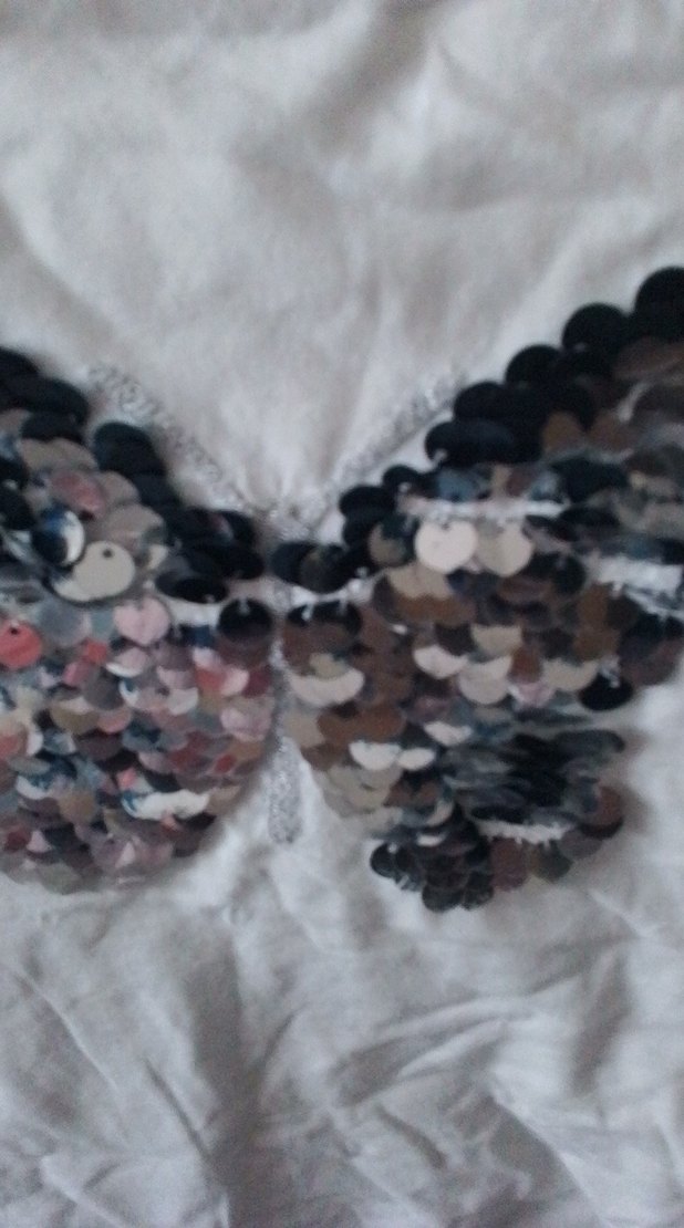 Kelebek Detaylı Kız Çocuk Beyaz Tişört ve lacivert Etek - Görsel 5