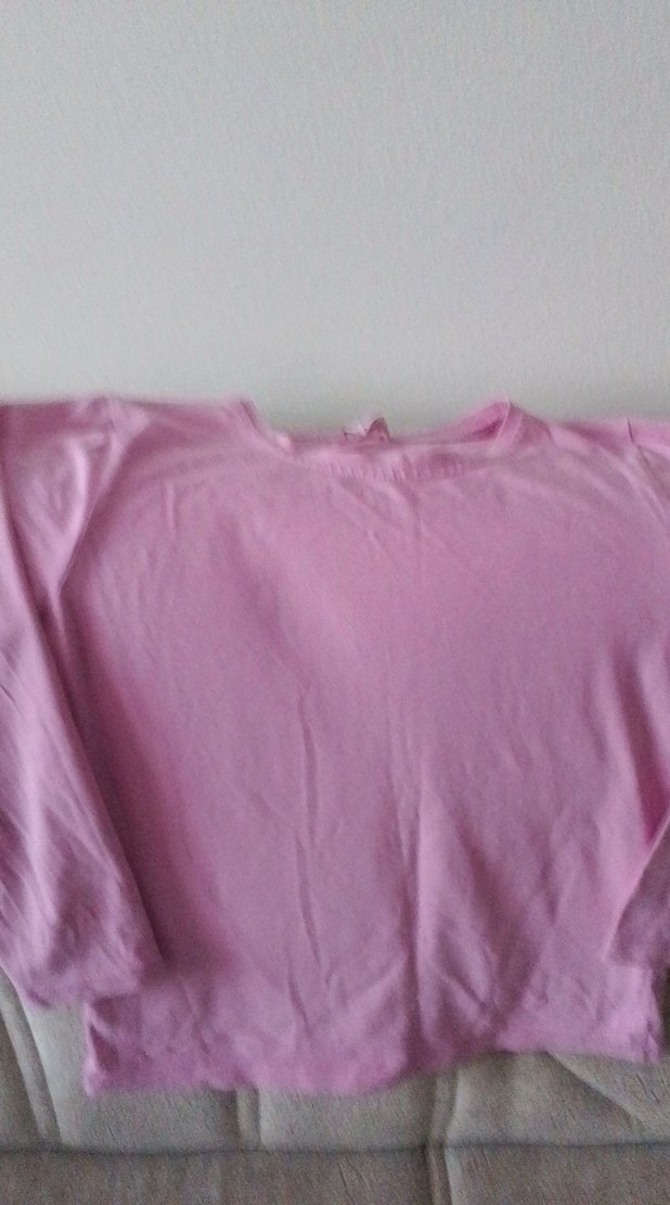 Kız Çocuk Pembe Uzun Kollu Sweatshirt - Görsel 2