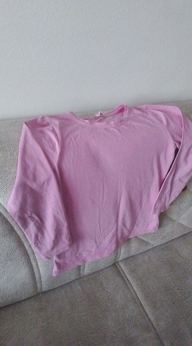 Kız Çocuk Pembe Uzun Kollu Sweatshirt - Görsel 4
