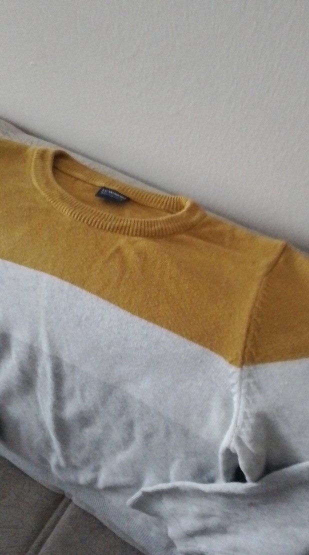 Erkek Çocuk Renk Bloklu Örgü Kazak - Görsel 5