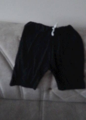 Siyah Erkek Çocuk Rahat Kesim Şort - Görsel 3