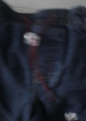 Erkek Çocuk Koyu Mavi Düğmeli Denim Şort - Görsel 4