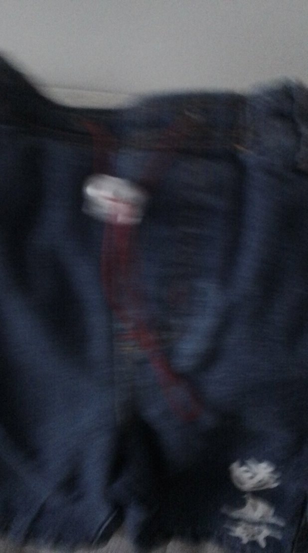 Erkek Çocuk Koyu Mavi Düğmeli Denim Şort - Görsel 4